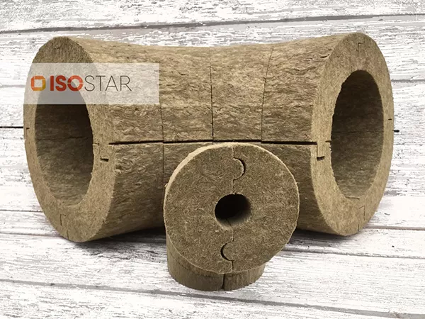 Отводы из минеральной ваты ISOSTAR без покрытия